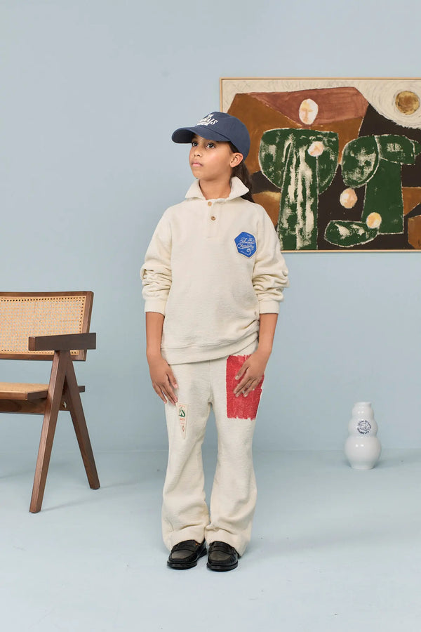 Raw White Platypus Sweatpants MODEL FRONT