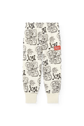 Raw White Panther Sweatpants