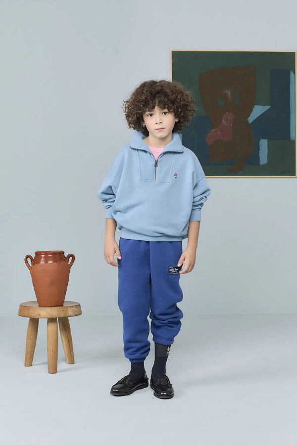 Blue Dromedary Sweatpants MODEL FRONT