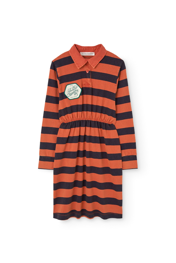 Striped Pigeon Dress FRONT
