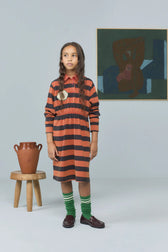 Striped Pigeon Dress MODEL FRONT