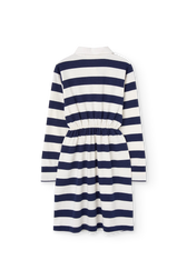 Navy Stripes Pigeon Dress BACK