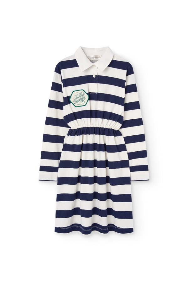 Navy Stripes Pigeon Dress FRONT