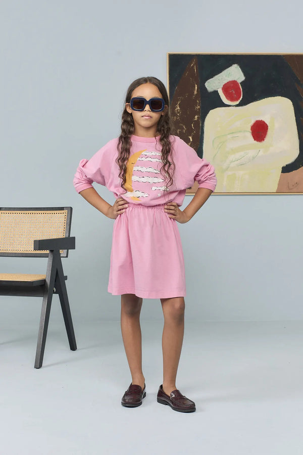 Pink Basset Dress MODEL FRONT