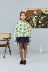 Dark Green Beabull Overshirt MODEL FRONT