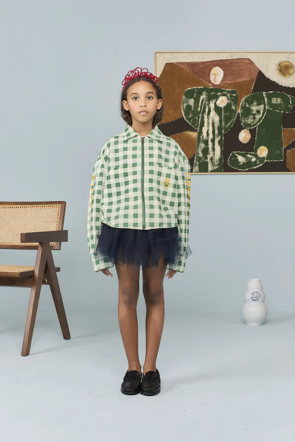 Dark Green Beabull Overshirt MODEL FRONT