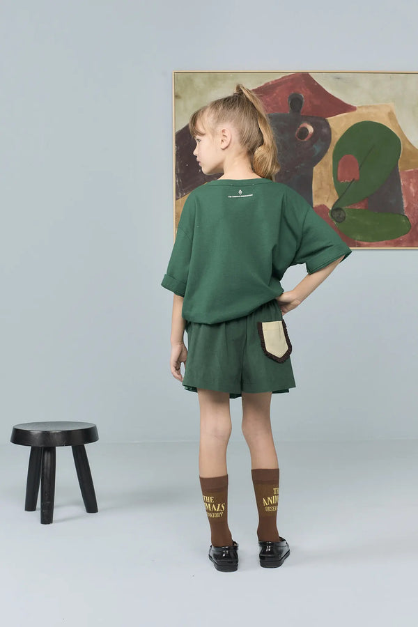 Dark Green Olingo Skort MODEL BACK