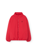 Red Crocodile Puffer Jacket