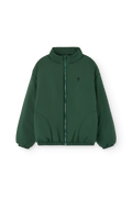 Dark Green Crocodile Puffer Jacket