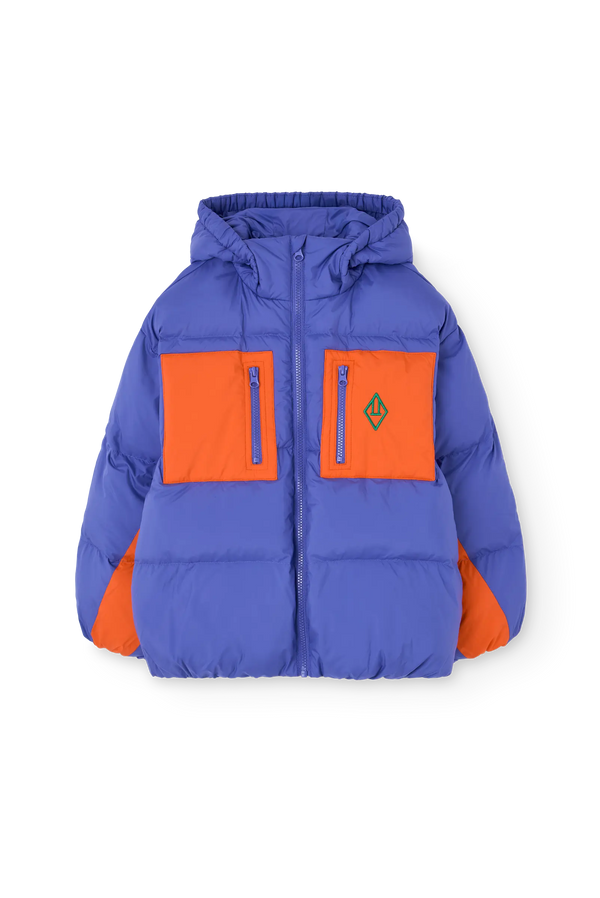 Purple Roadrunner Puffer Jacket FRONT