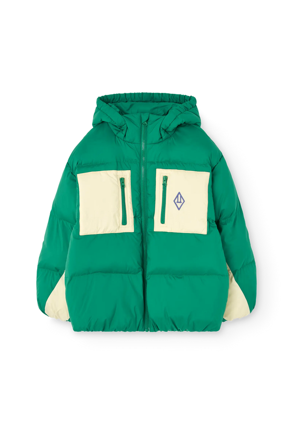 Green Roadrunner Puffer Jacket FRONT