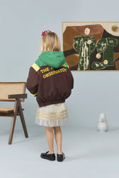Dark Brown Carp Jacket MODEL BACK
