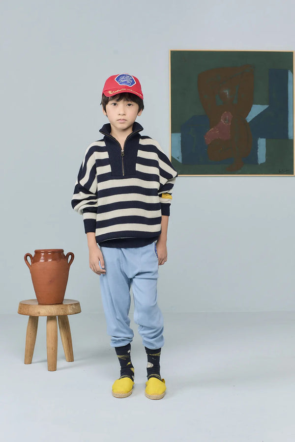 Navy Nilgai Sweater MODEL FRONT