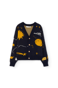 Navy Racoon Cardigan