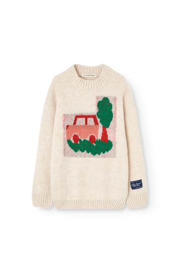 Raw White Bowfish Sweater
