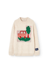 Raw White Bowfish Sweater FRONT