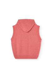 Pastel Pink Yak Sweater Vest BACK