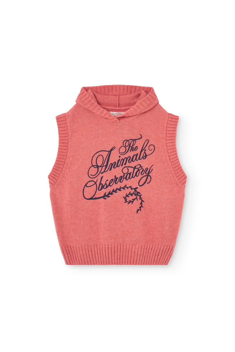 Pastel Pink Yak Sweater Vest COVER