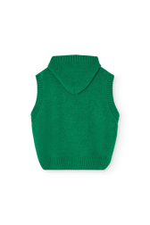 Dark Green Yak Sweater Vest BACK