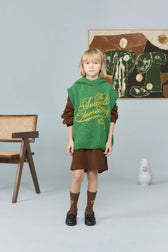 Dark Green Yak Sweater Vest MODEL FRONT