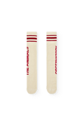 Raw White Skunk Socks