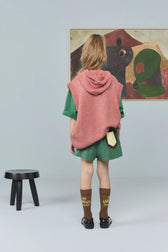 Brown Snail Socks MODEL BACK