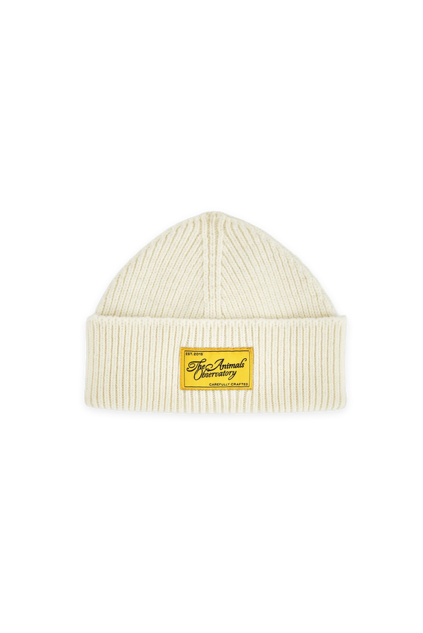Raw White Pony Beanie FRONT