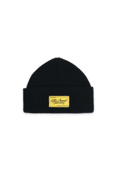 Navy Pony Beanie FRONT