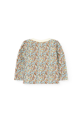 Floral Wapiti Long Sleeve T-shirt for baby BACK
