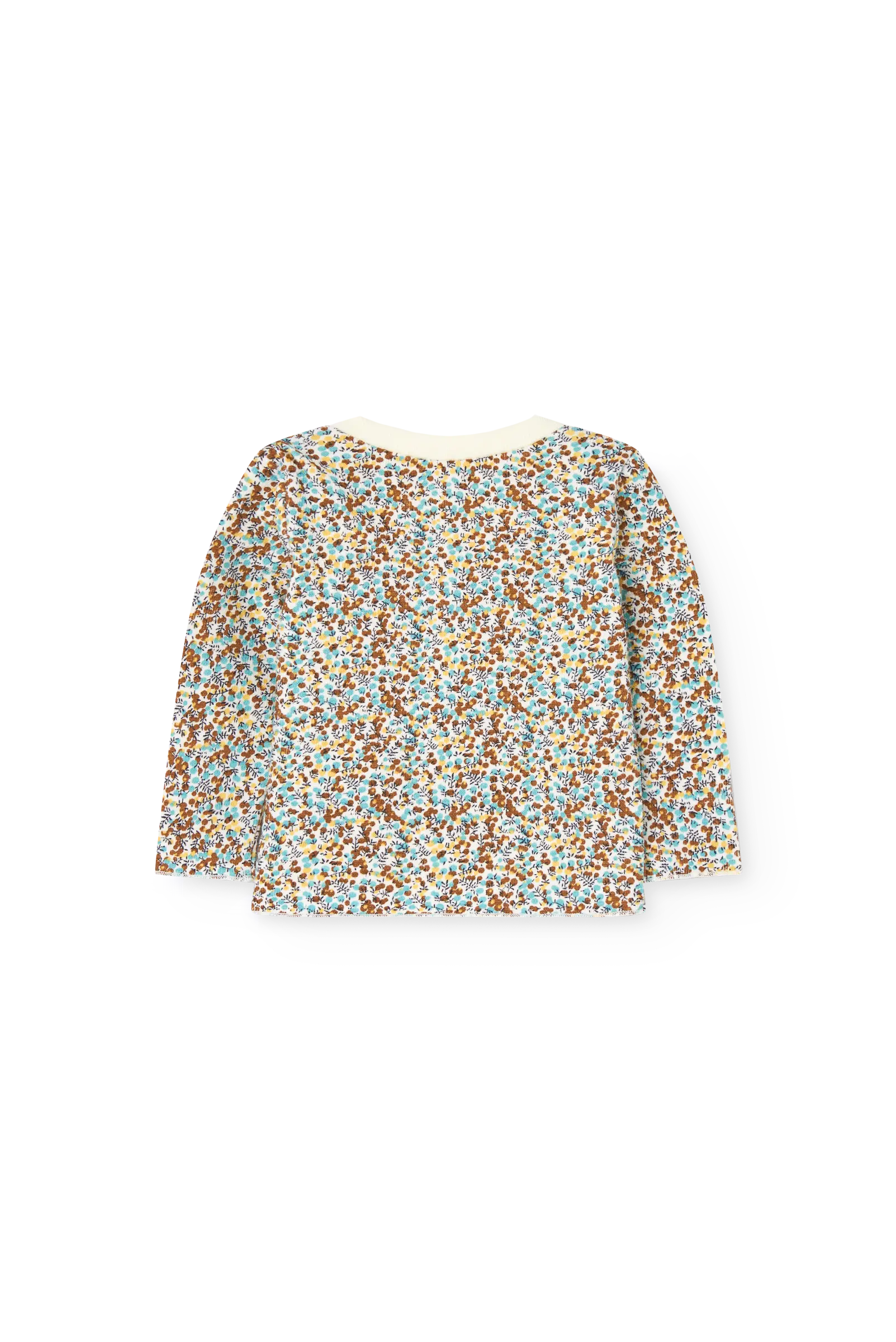 Floral Wapiti Long Sleeve T-shirt for baby BACK