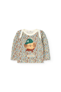 Floral Wapiti Long Sleeve T-shirt for baby