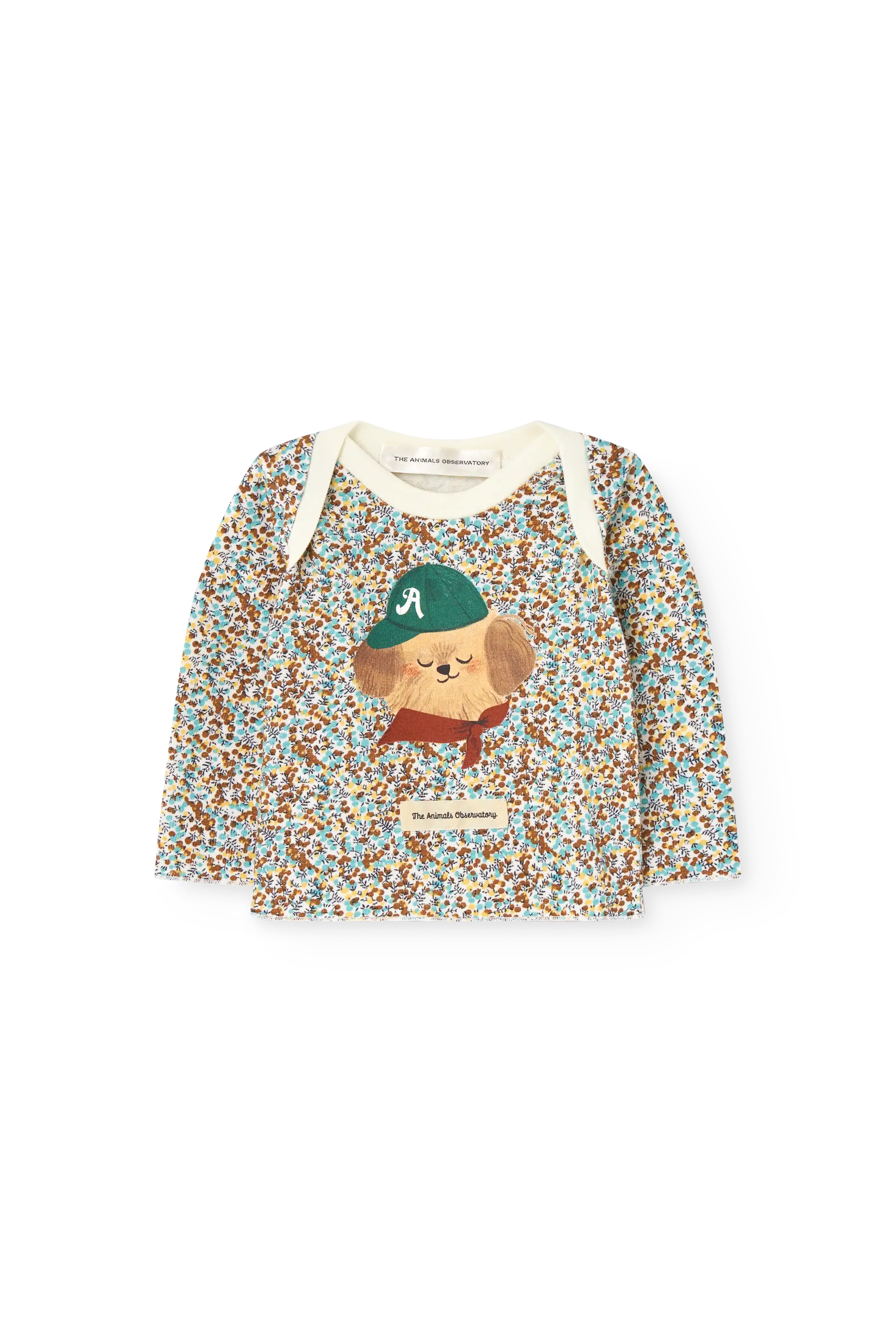Floral Wapiti Long Sleeve T-shirt for baby COVER