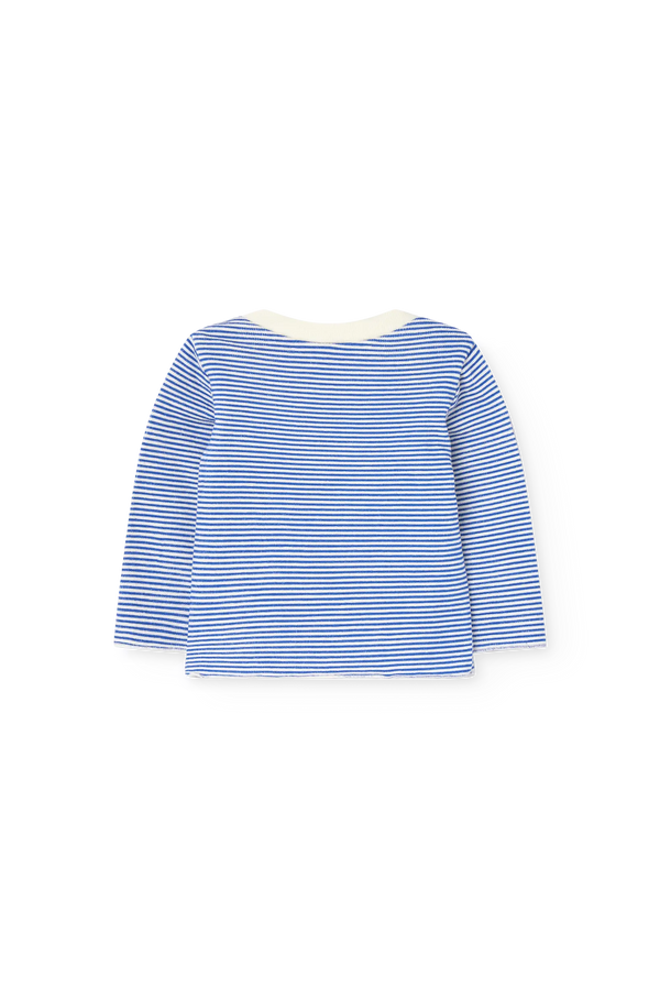 Striped Wapiti Long Sleeve T-shirt for baby BACK