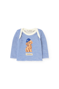 Striped Wapiti Long Sleeve T-shirt for baby COVER