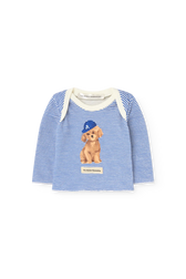 Striped Wapiti Long Sleeve T-shirt for baby FRONT