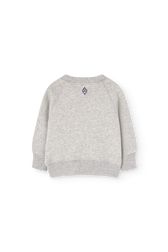 Grey Jackal Sweatshirt for baby BACK