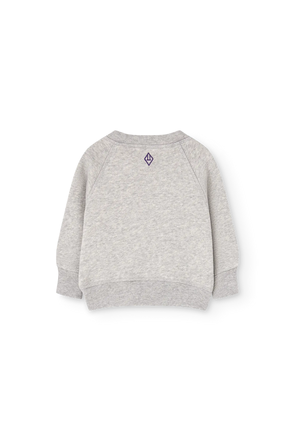 Grey Jackal Sweatshirt for baby BACK