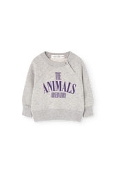 Grey Jackal Sweatshirt for baby FRONT