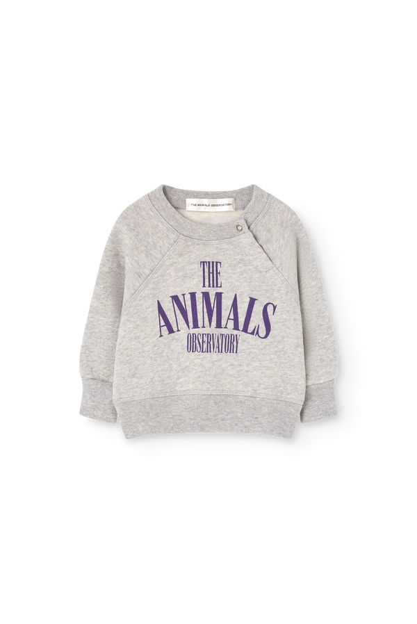 Grey Jackal Sweatshirt for baby FRONT