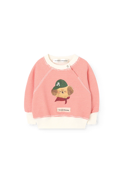 Striped Jackal Sweatshirt for baby