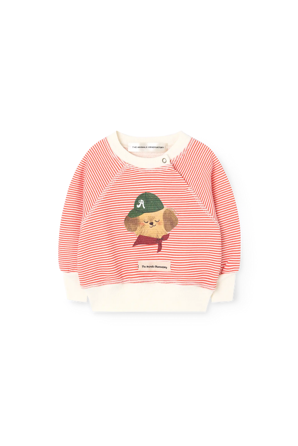 Striped Jackal Sweatshirt for baby FRONT