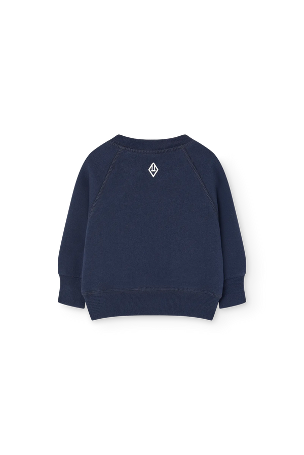 Navy Jackal Sweatshirt for baby BACK