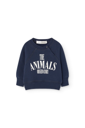 Navy Jackal Sweatshirt for baby FRONT