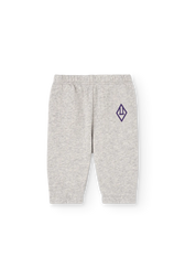 Grey Sloth Sweatpants for baby FRONT