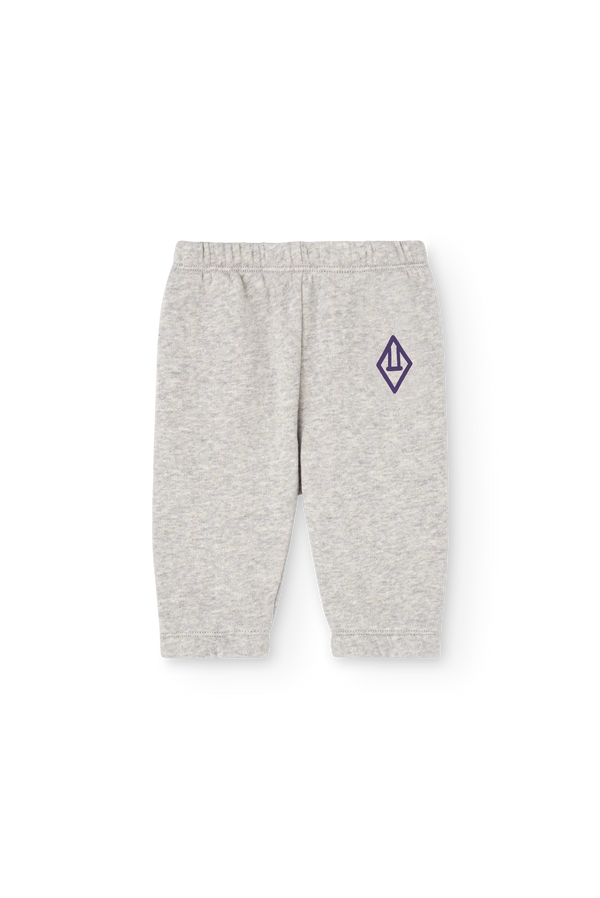 Grey Sloth Sweatpants for baby FRONT