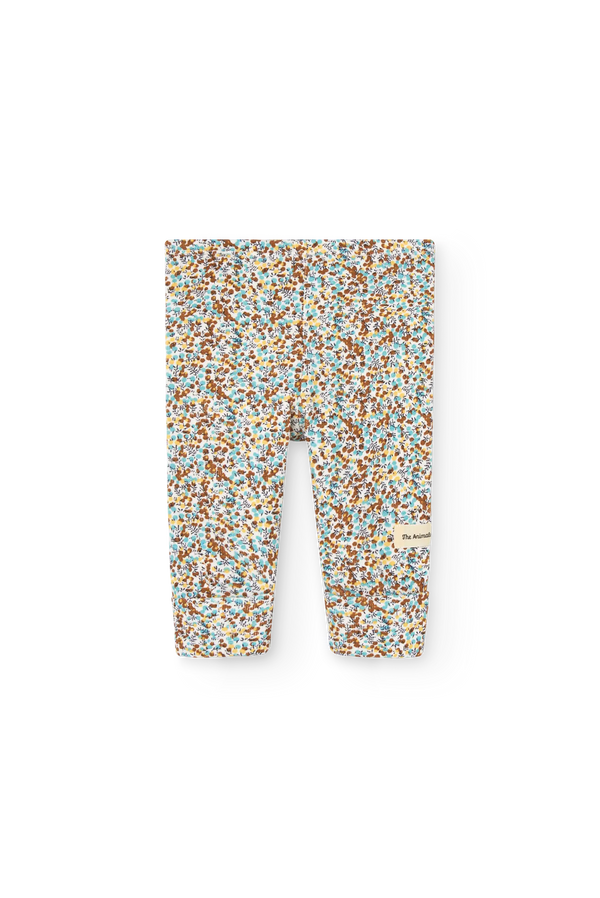 Floral Penguin Leggings for baby FRONT
