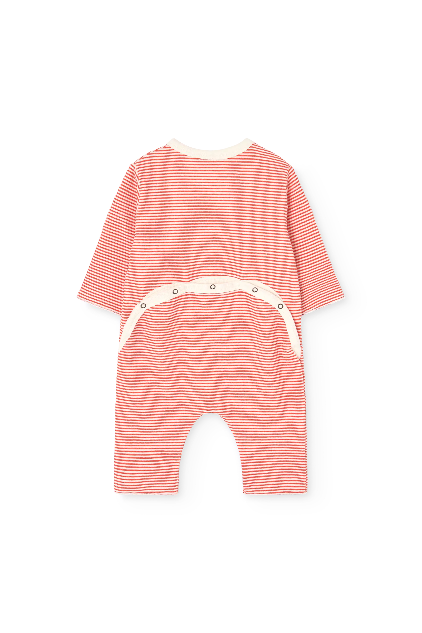 Striped Owl Pajama for baby BACK