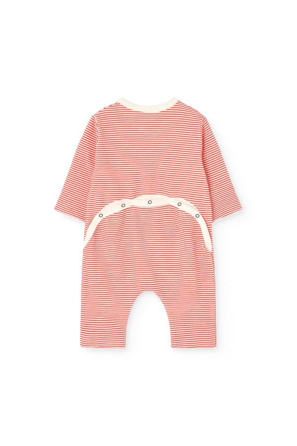 Striped Owl Pajama for baby BACK
