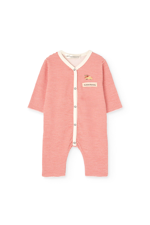 Striped Owl Pajama for baby FRONT