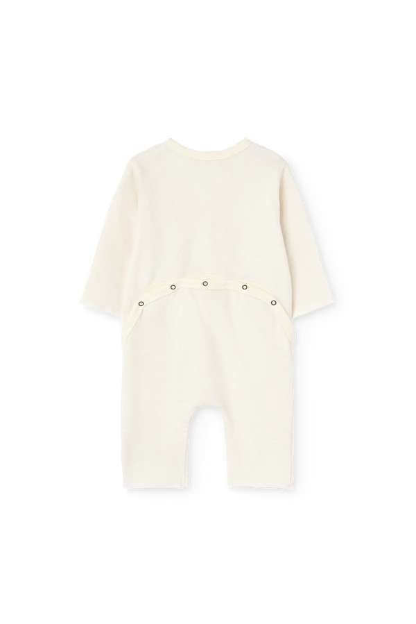 Raw White Owl Pajama for baby BACK